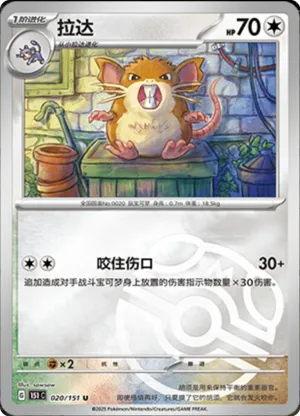 Raticate Master Ball Holo