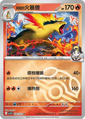 Ethan's Typhlosion Master Ball Holo
