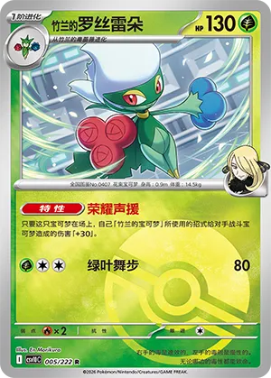 Cynthia's Roserade Pokeball Holo