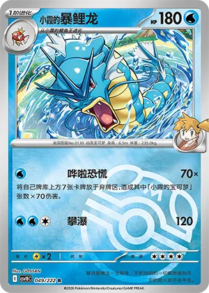 Misty's Gyarados Master Ball Holo