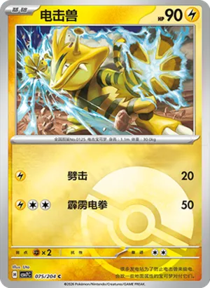 Electabuzz Pokeball Holo