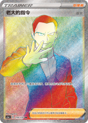 Boss's Orders Giovanni 210/352 Dynamax Clash - Set A