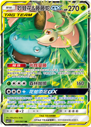 Venusaur & Snivy GX 001/160 Striking Competition