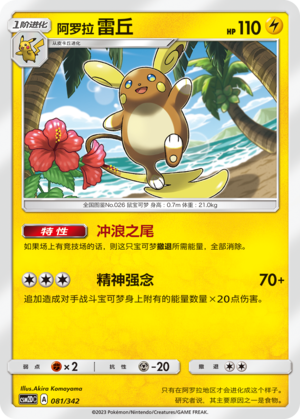 Alolan Raichu 081 Shining Synergy GX Starter Deck