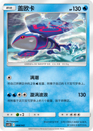 Kyogre 068 Shining Synergy GX Starter Deck