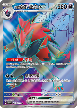 N's Zoroark ex 245 Chasing Glory Together