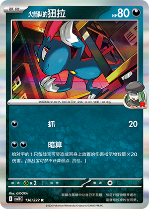 Team Rocket's Sneasel 136 Chasing Glory Together